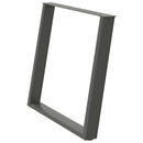 vidaXL 2 db antracitszürke, U alakú étkezőasztal láb 100 x (72-73) cm acél