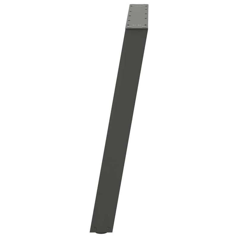 vidaXL 2 db antracitszürke, U alakú étkezőasztal láb 100 x (72-73) cm acél
