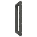 vidaXL 2 db antracitszürke, U alakú étkezőasztal láb 100 x (72-73) cm acél