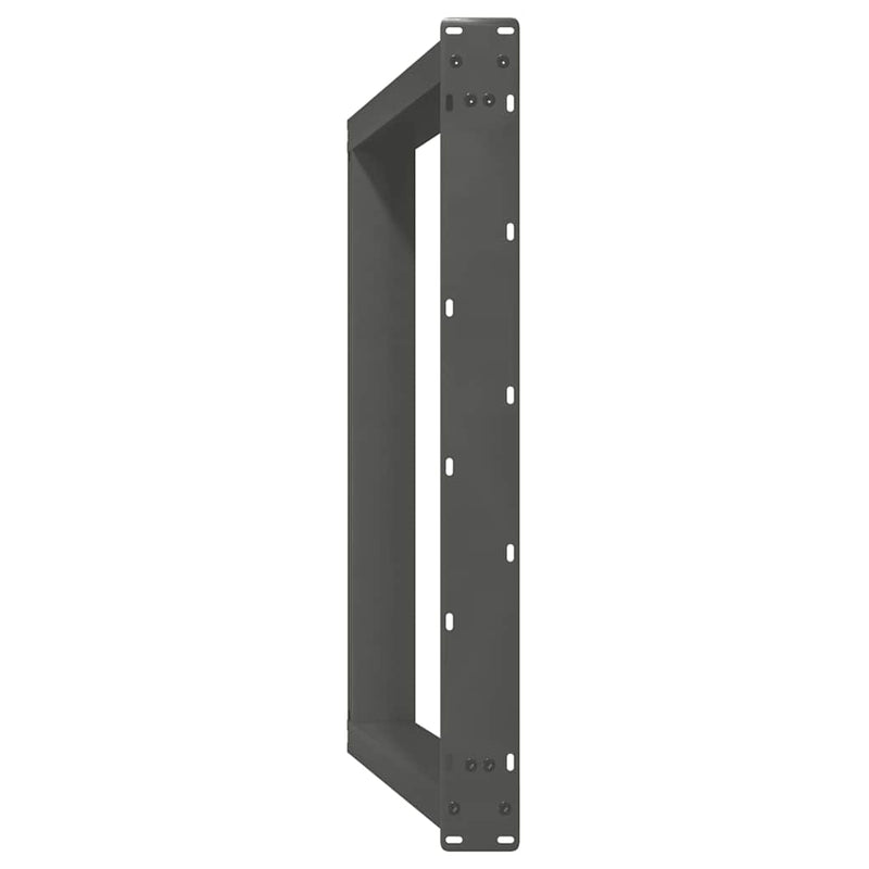 vidaXL 2 db antracitszürke, U alakú étkezőasztal láb 100 x (72-73) cm acél