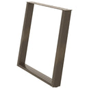 vidaXL 2 db U alakú étkezőasztal láb natúr acélból 100 x (72-73) cm acél