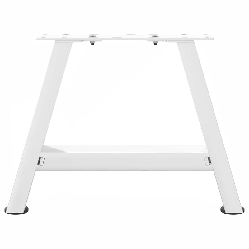 vidaXL 2 db A-alakú fehér dohányzóasztal láb 30 x (30-31) cm acél