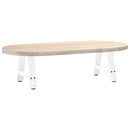 vidaXL 2 db A-alakú fehér dohányzóasztal láb 30 x (30-31) cm acél