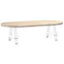 vidaXL 2 db A-alakú fehér dohányzóasztal láb 40 x (30-31) cm acél