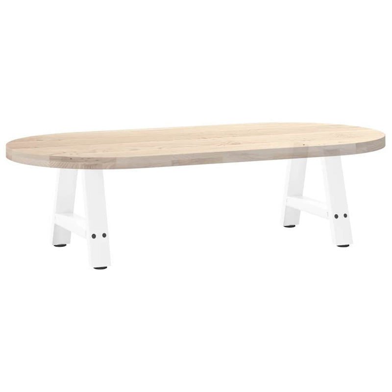 vidaXL 2 db A-alakú fehér dohányzóasztal láb 40 x (30-31) cm acél