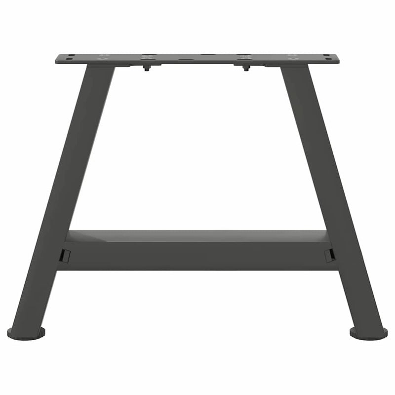 vidaXL 2 db antracitszürke A-alakú acél dohányzóasztal láb 40x(30-31) cm