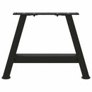 vidaXL 2 db fekete, A-alakú acél dohányzóasztal láb 50 x (30-31) cm