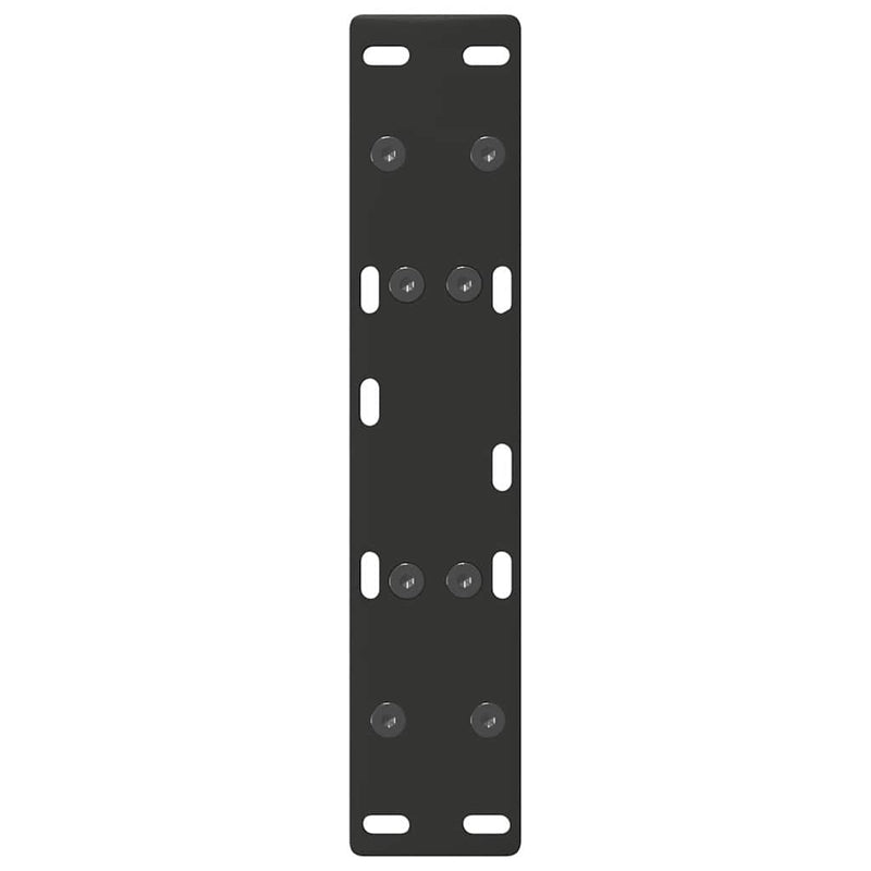 vidaXL 2 db fekete, A-alakú acél dohányzóasztal láb 50 x (30-31) cm