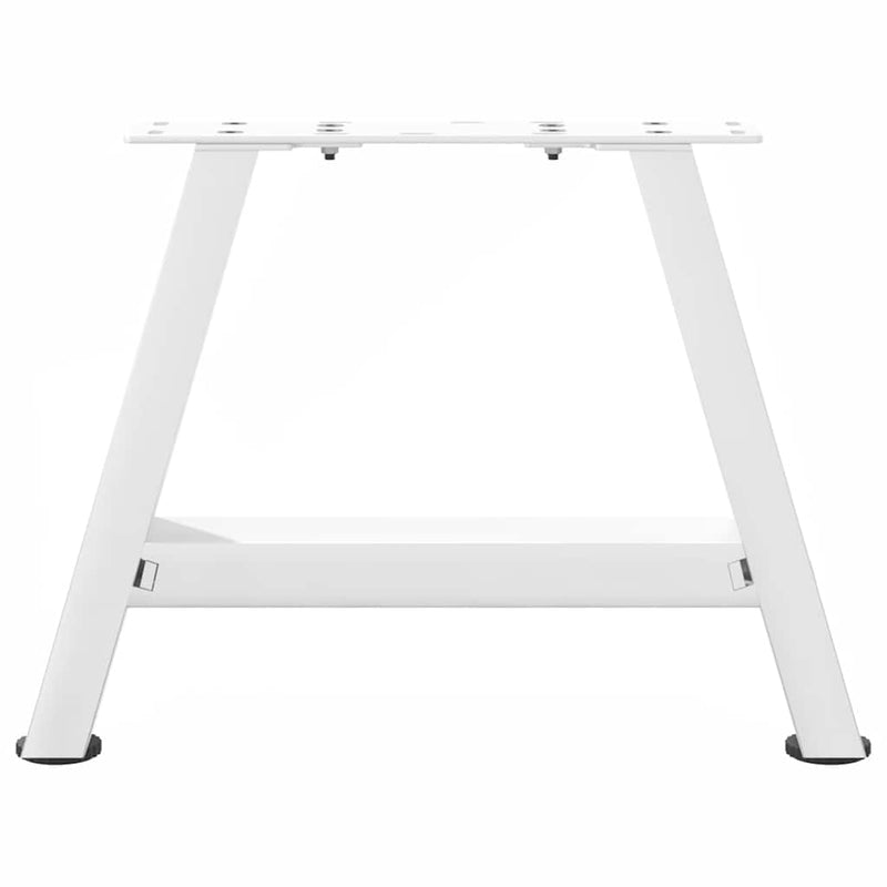 vidaXL 2 db fehér, A-alakú acél dohányzóasztal láb 50 x (30-31) cm