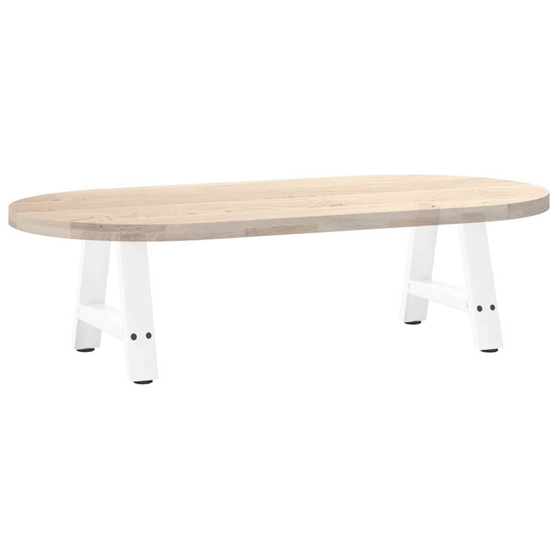 vidaXL 2 db fehér, A-alakú acél dohányzóasztal láb 50 x (30-31) cm