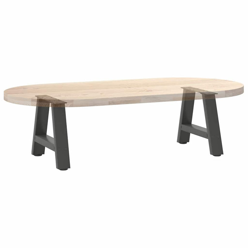 vidaXL 2 db antracitszürke A-alakú acél dohányzóasztal láb 50x(30-31) cm