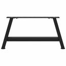 vidaXL 2 db fekete, A-alakú acél dohányzóasztal láb 60 x (30-31) cm