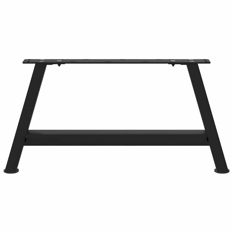 vidaXL 2 db fekete, A-alakú acél dohányzóasztal láb 60 x (30-31) cm