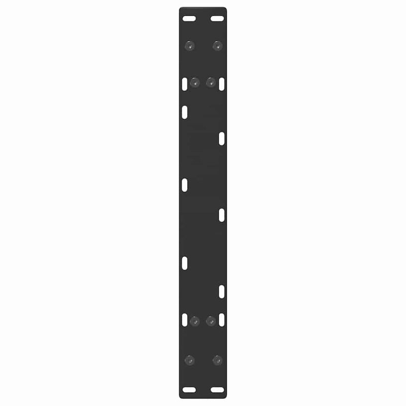 vidaXL 2 db fekete, A-alakú acél dohányzóasztal láb 60 x (30-31) cm