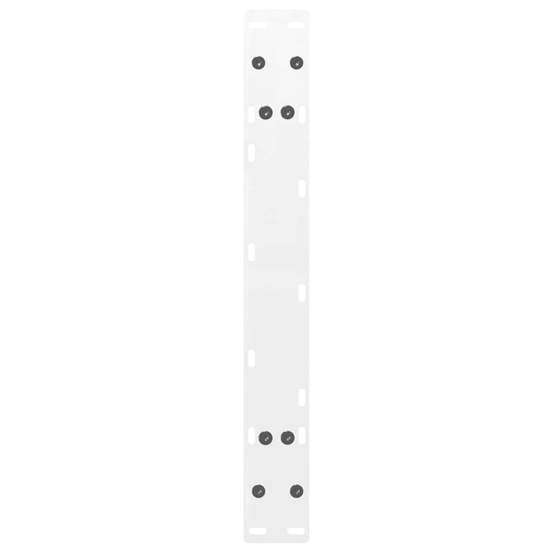 vidaXL 2 db A-alakú fehér dohányzóasztal láb 60 x (30-31) cm acél