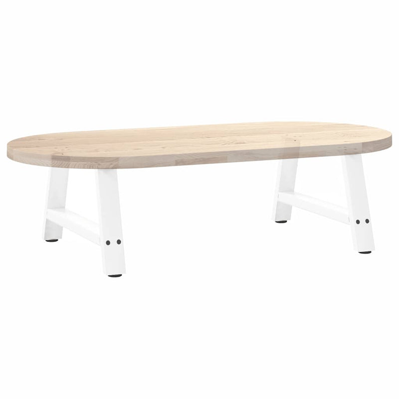 vidaXL 2 db A-alakú fehér dohányzóasztal láb 60 x (30-31) cm acél
