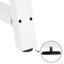 vidaXL 2 db A-alakú fehér dohányzóasztal láb 60 x (30-31) cm acél