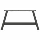 vidaXL 2 db antracitszürke A-alakú acél dohányzóasztal láb 60 x (30-31) cm