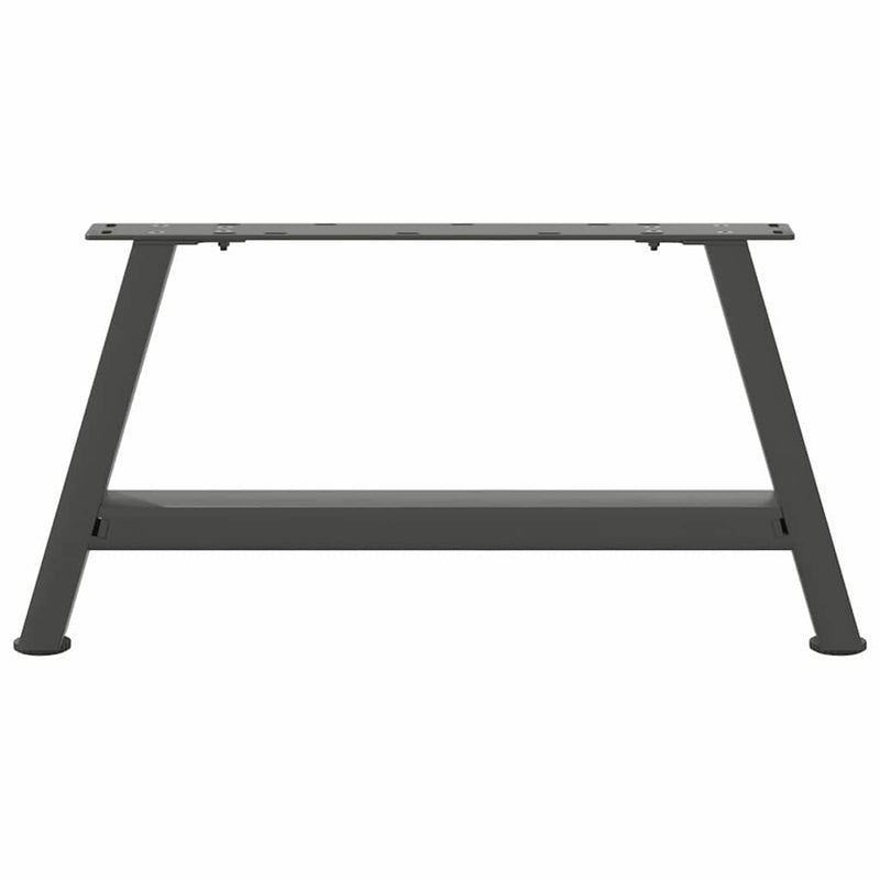 vidaXL 2 db antracitszürke A-alakú acél dohányzóasztal láb 60 x (30-31) cm