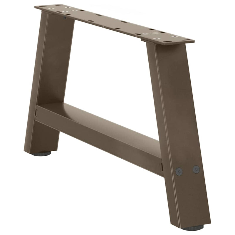 vidaXL 2 db A-alakú dohányzóasztal láb 60x(30-31) cm acél