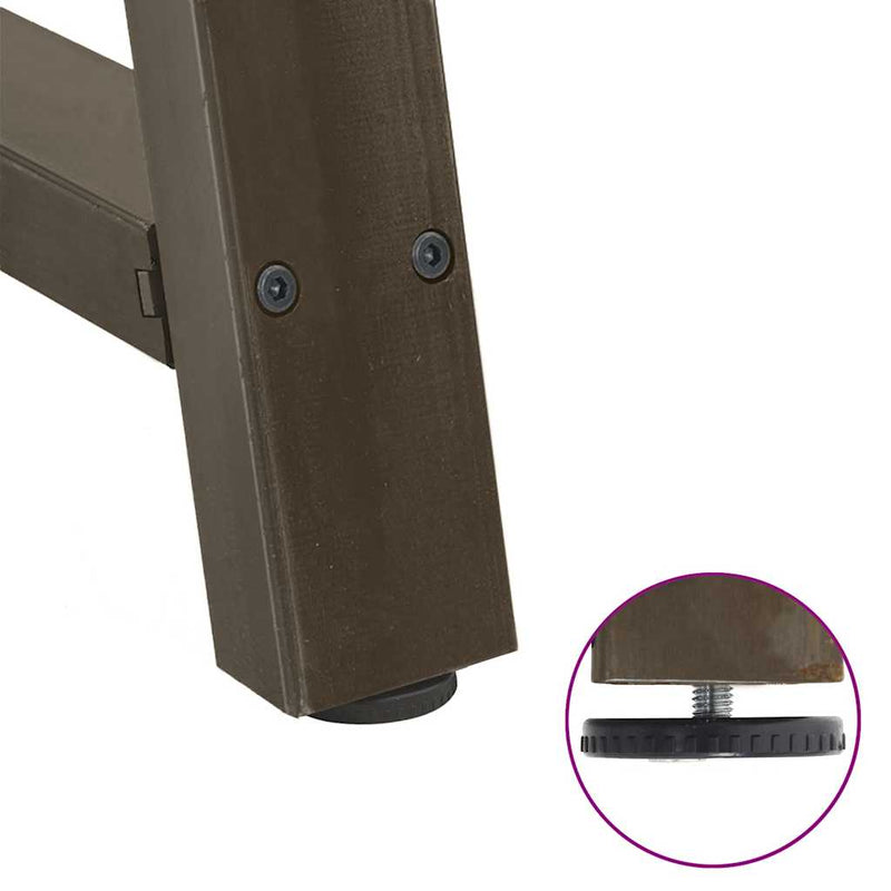 vidaXL 2 db A-alakú dohányzóasztal láb 60x(30-31) cm acél