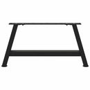 vidaXL 2 db fekete, A-alakú acél dohányzóasztal láb 70 x (30-31) cm