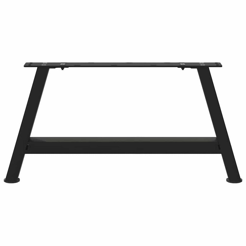 vidaXL 2 db fekete, A-alakú acél dohányzóasztal láb 70 x (30-31) cm