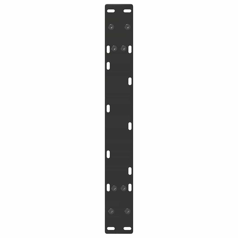vidaXL 2 db fekete, A-alakú acél dohányzóasztal láb 70 x (30-31) cm