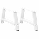 vidaXL 2 db A-alakú fehér dohányzóasztal láb 70 x (30-31) cm acél