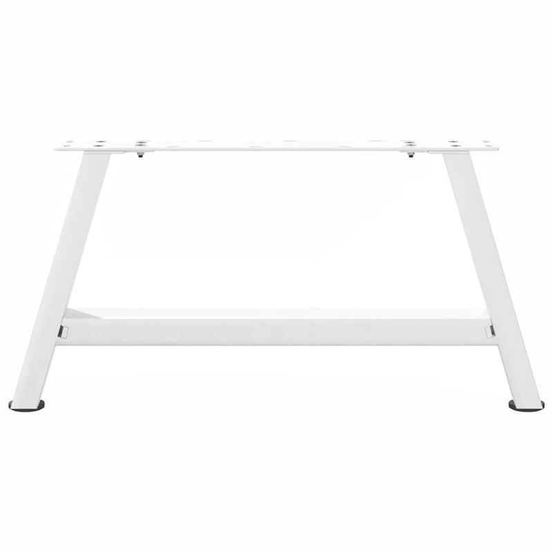 vidaXL 2 db A-alakú fehér dohányzóasztal láb 70 x (30-31) cm acél