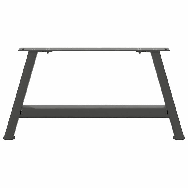 vidaXL 2 db antracitszürke A-alakú acél dohányzóasztal láb 70x(30-31) cm