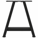 vidaXL 2 db fekete, A-alakú acél dohányzóasztal láb 38 x (42-43) cm
