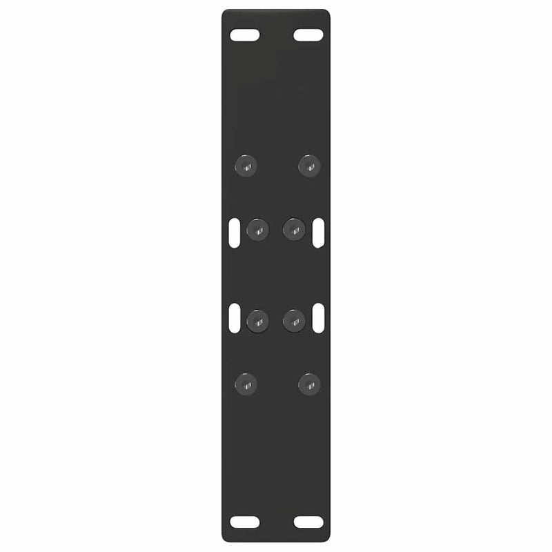 vidaXL 2 db fekete, A-alakú acél dohányzóasztal láb 38 x (42-43) cm