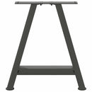 vidaXL 2 db antracitszürke A-alakú acél dohányzóasztal láb 38x(42-43) cm