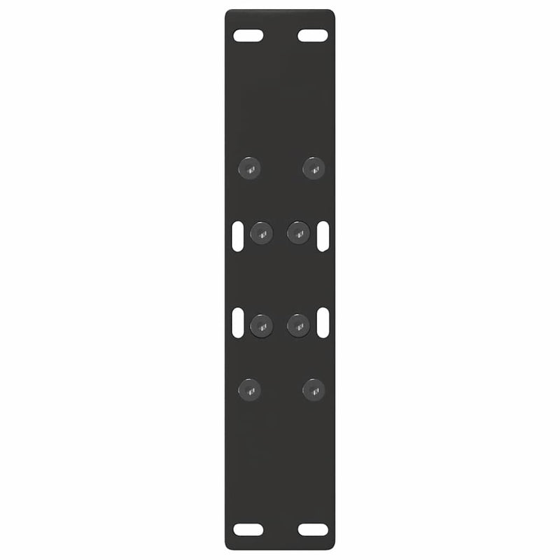 vidaXL 2 db fekete, A-alakú acél dohányzóasztal láb 50 x (42-43) cm