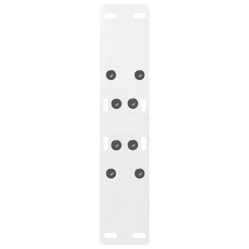 vidaXL 2 db A-alakú fehér dohányzóasztal láb 50 x (42-43) cm acél