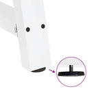 vidaXL 2 db A-alakú fehér dohányzóasztal láb 50 x (42-43) cm acél