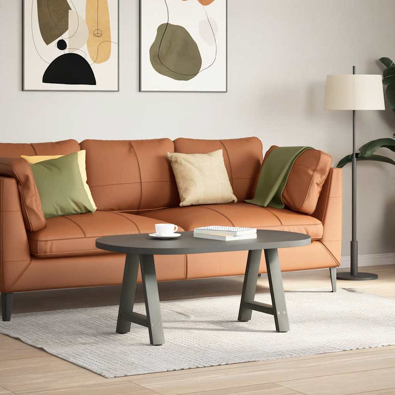 vidaXL 2 db antracitszürke A-alakú acél dohányzóasztal láb 50x(42-43) cm