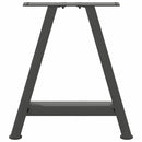 vidaXL 2 db antracitszürke A-alakú acél dohányzóasztal láb 50x(42-43) cm