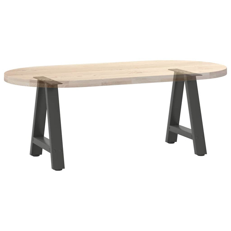 vidaXL 2 db antracitszürke A-alakú acél dohányzóasztal láb 50x(42-43) cm