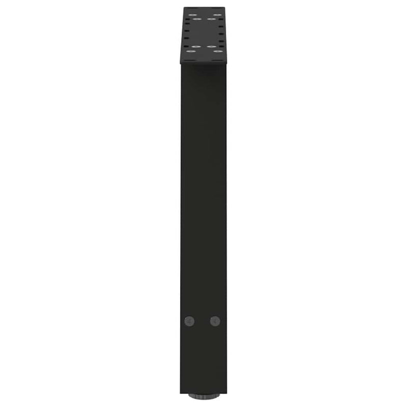 vidaXL 2 db A-alakú dohányzóasztal láb fekete 60 x (42-43) cm acél dohányzóasztal láb