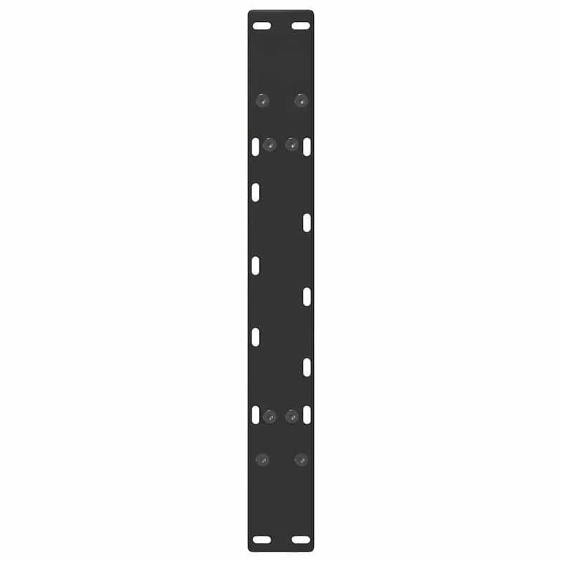 vidaXL 2 db A-alakú dohányzóasztal láb fekete 60 x (42-43) cm acél dohányzóasztal láb