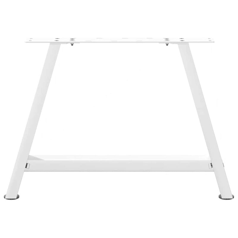 vidaXL 2 db A-alakú dohányzóasztal láb fehér 60 x (42-43) cm acél dohányzóasztal láb