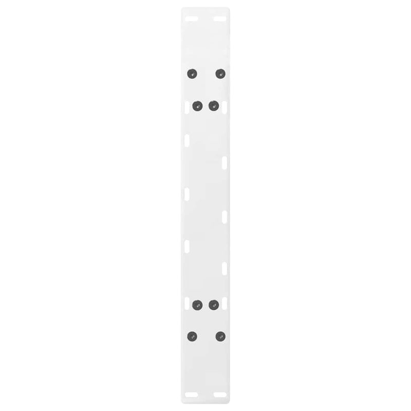 vidaXL 2 db A-alakú dohányzóasztal láb fehér 60 x (42-43) cm acél dohányzóasztal láb