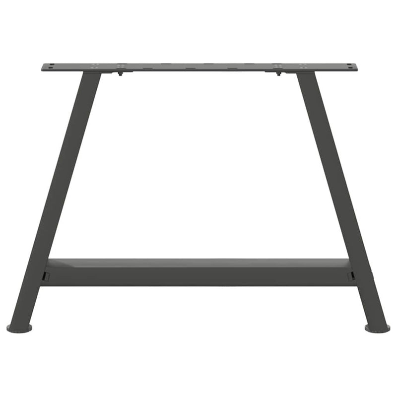 vidaXL 2 db antracitszürke A-alakú acél dohányzóasztal láb 60 x (42-43) cm