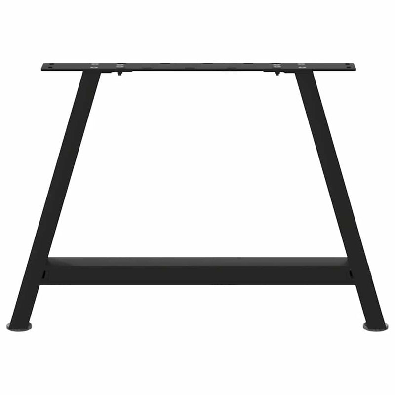 vidaXL 2 db A-alakú fekete dohányzóasztal láb 70 x (42-43) cm acél