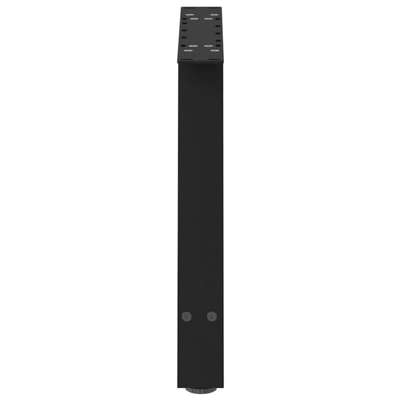 vidaXL 2 db A-alakú fekete dohányzóasztal láb 70 x (42-43) cm acél