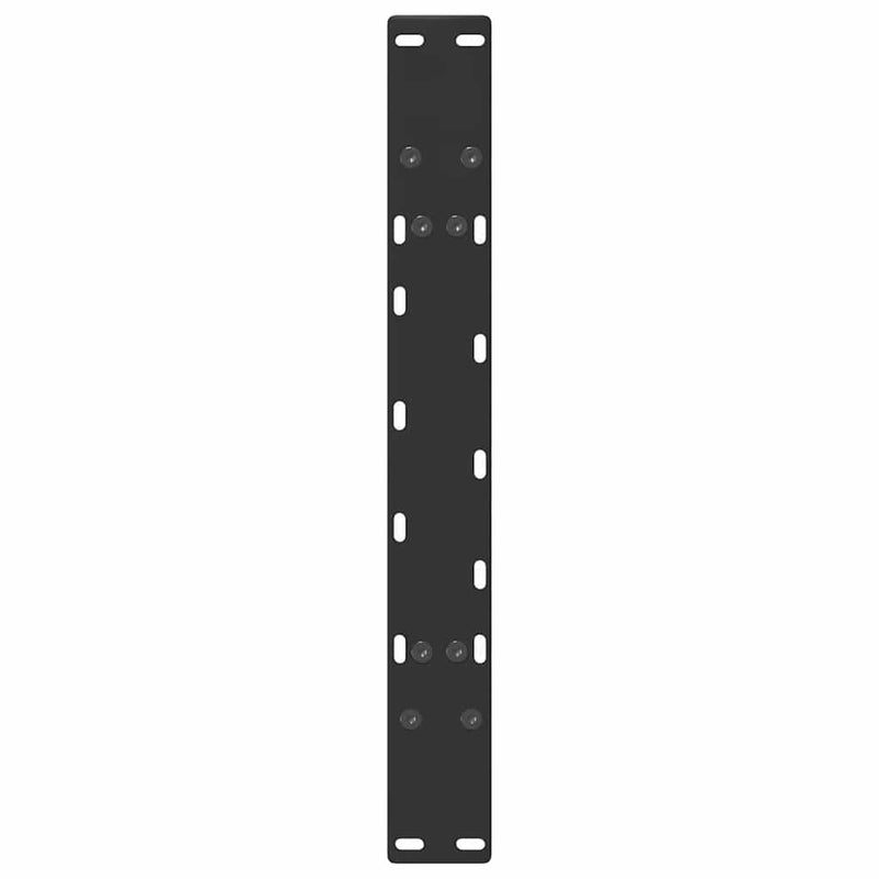 vidaXL 2 db A-alakú fekete dohányzóasztal láb 70 x (42-43) cm acél