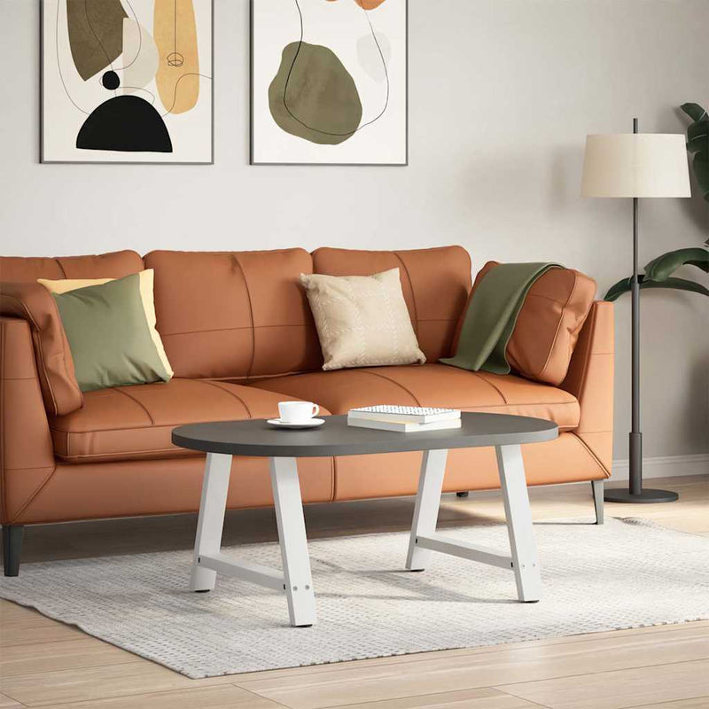 vidaXL 2 db A-alakú dohányzóasztal láb fehér 70 x (42-43) cm acél dohányzóasztal láb