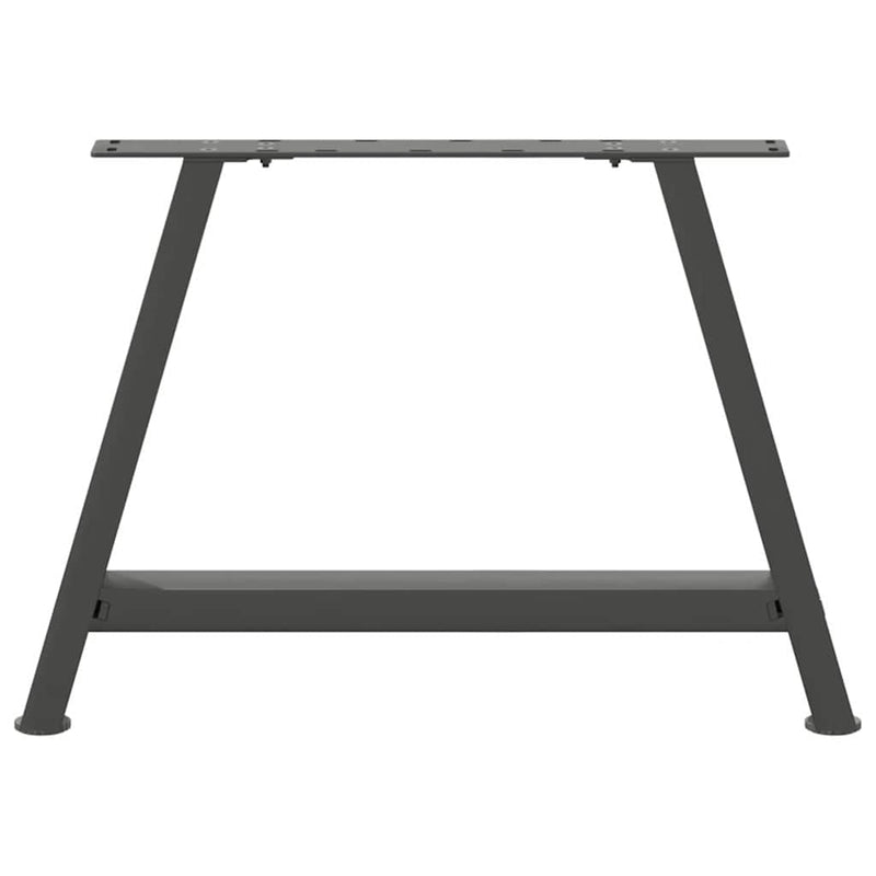 vidaXL 2 db antracitszürke A-alakú acél dohányzóasztal láb 70 x (42-43) cm